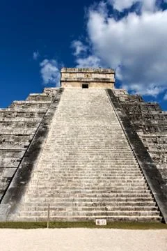 El Castillo Pyramid at Chichen Itza Stock Photos