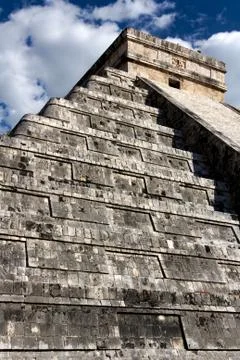 El Castillo Pyramid at Chichen Itza Stock Photos