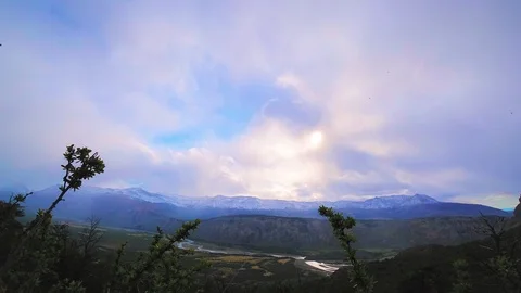 El Chalten Cloudy View Stock Footage 122369582