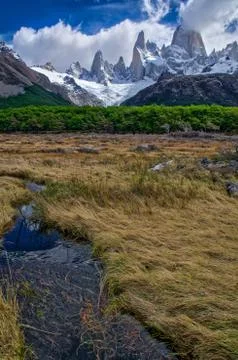 El Chalten Mountains Stock Photos