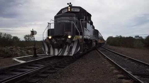 El Chepe  - A legendary train going from Los Mochi to Chihuahua. Stock Footage 110738410