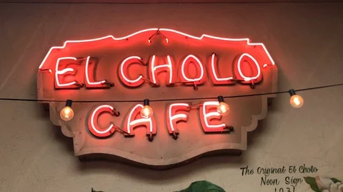 El Cholo Sign - Close Stock Footage 88523030