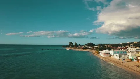 El Combate beach aerial view Stock Footage 236708608