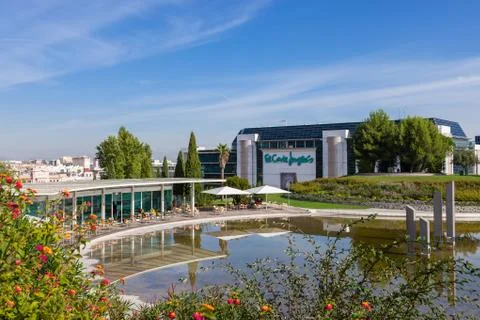 El Corte Ingles, a high end Shopping Mall of a global retail company Stock Photos