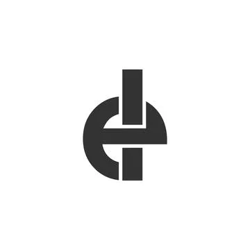 EL creative geometric initial based modern and minimal logo. Letter e l tre.. Stock Illustration