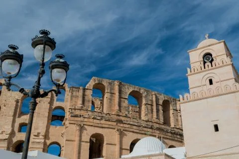 El djem amphitheater Stock Photos