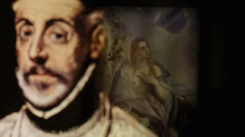 El Greco portrait. Stock Footage 194250166
