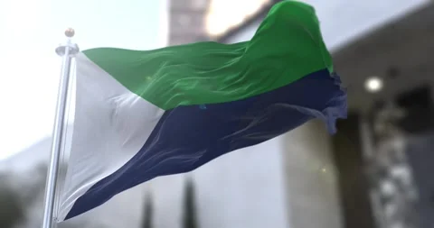 El hierro flag waving-seamless-loop-4k-60fps Stock Footage 343255945