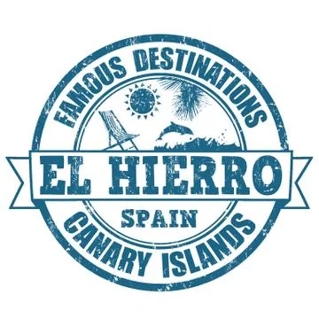 El Hierro stamp Stock Illustration