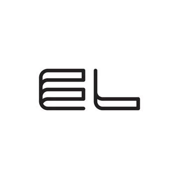 El initial letter vector logo icon Stock Illustration