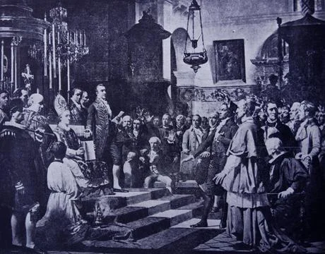  El juramento de las Cortes de Cadiz de 1810 (Oath of the Cortes of Cadiz ... Stock Photos