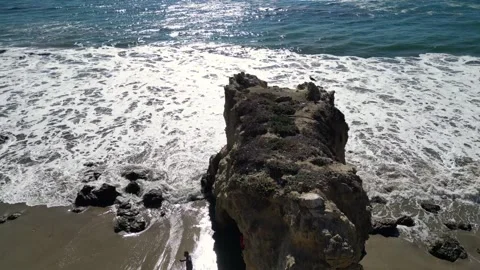 El Matador Beach Waves: A sunny day's delight Stock Footage 230571908
