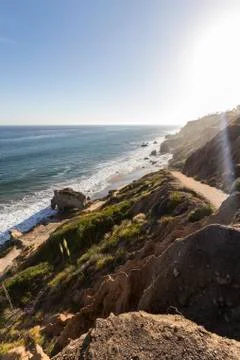 El Matador State Beach Path in Malibu California Stock Photos
