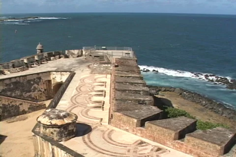 El Morro Bastion Stock Footage 817393