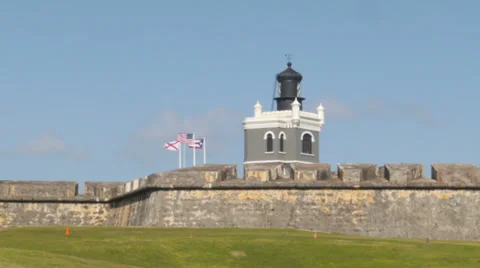 El Morro Lighthouse - 1 Video stock 34484516