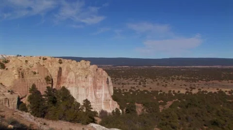 El Morro Monument with valley Stock Footage 60588301
