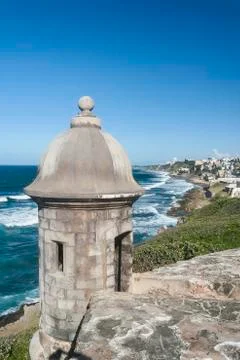 El Morro Sentry Bbox &amp; La Perla Stock Photos