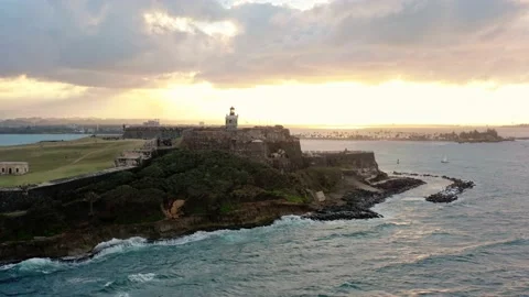 El Morro Sunset - Aerial 库存影片 235953738