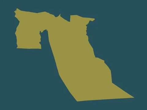 El Oued, Algeria. Solid color shape Stock Illustration