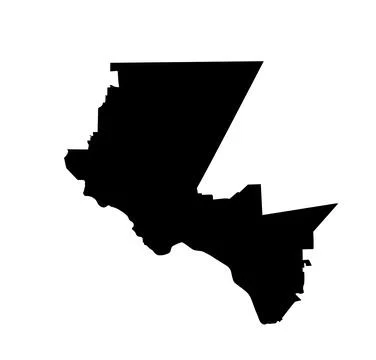 El Paso city map vector silhouette illustration Stock Illustration