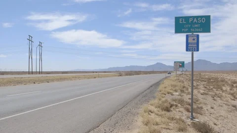 El Paso population sign Vidéo 104266258