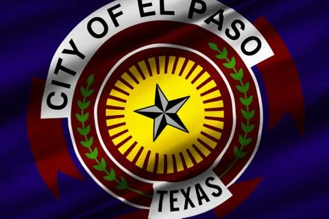 El Paso Texas Stock Illustration