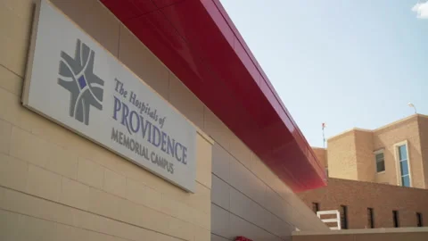 El Paso, Texas - June 30, 2020: Providence Medical Campus sign Stock Footage 134355546
