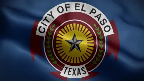 El Paso Texas USA Flag Loop Background 4K 스톡 동영상 149464982