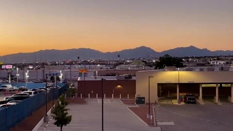 El Paso, TX Mountain View Sunset 1 스톡 동영상 249646396