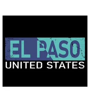 El Paso typography design vector, for t-shirt, poster and other uses Illustrazione stock