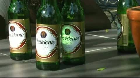 El Presidente Beer Stock Footage