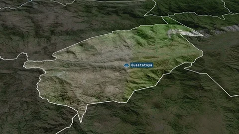 El Progreso - department of Guatemala. Satellite Stock Footage 113900829