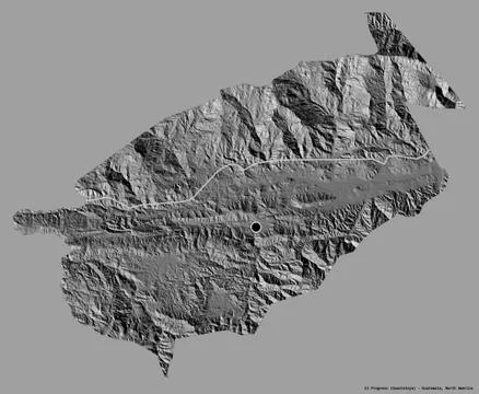 El Progreso, department of Guatemala, on solid. Bilevel イラスト素材