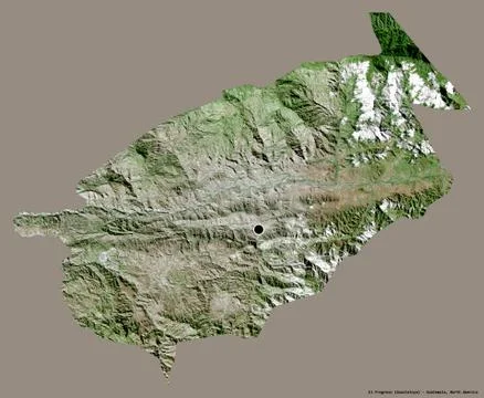 El Progreso, department of Guatemala, on solid. Satellite イラスト素材