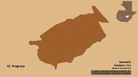 El Progreso, department of Guatemala, zoomed. Pattern イラスト素材