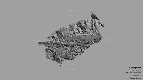 El Progreso - Guatemala. Bounding box. Bilevel イラスト素材