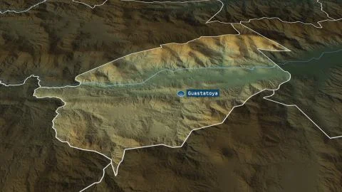 El Progreso, Guatemala. Main physical landscape features イラスト素材