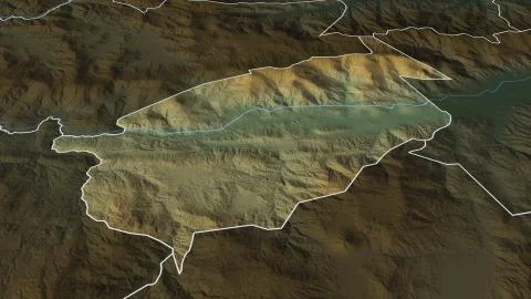 El Progreso, Guatemala. Main physical landscape features イラスト素材