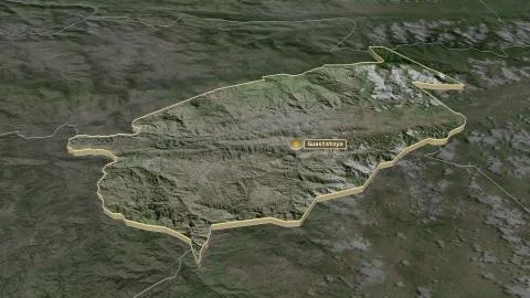 El Progreso, Guatemala. Satellite imagery イラスト素材