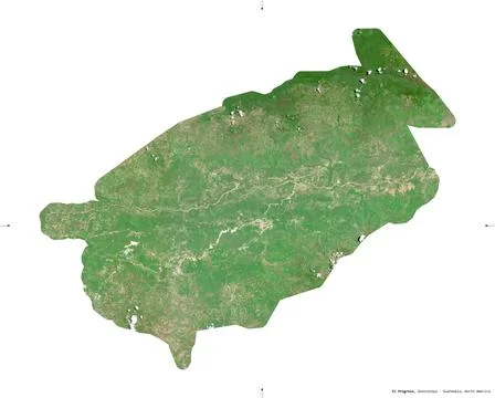 El Progreso, Guatemala. Sentinel-2 satellite imagery イラスト素材
