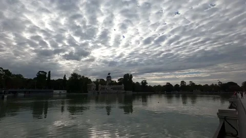 El Retiro Lake, Madrid Spain Stock Footage 166975673