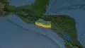 El Salvador extruded. Blue Marble. 4k or 4k+ Resolution