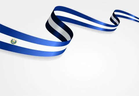 El Salvador flag background. Vector illustration Illustrazione stock
