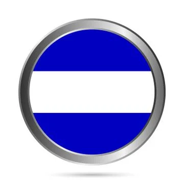 El Salvador flag button. Stock Illustration