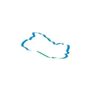 El salvador map icon vector design element Stock Illustration