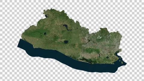 El Salvador Map Stock Illustration