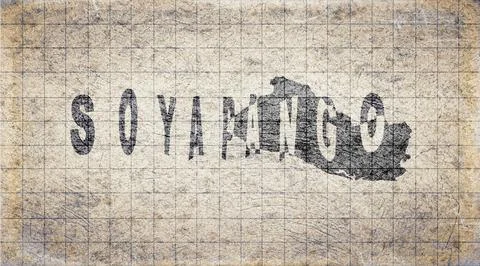 El Salvador Soyapango Typography Map Stock Illustration