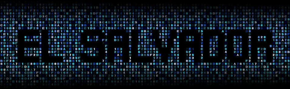 El Salvador text on hex code illustration Stock Illustration