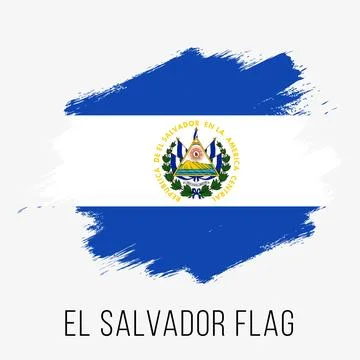 El Salvador Vector Flag. El Salvador Flag for Independence Day Stock Illustration