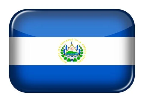 El Salvador web icon button Stock Illustration